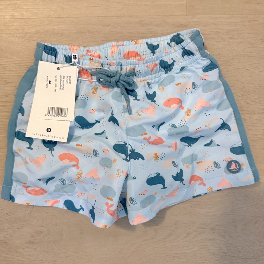 Tutto Piccolo bathing suit trunks - size 4T